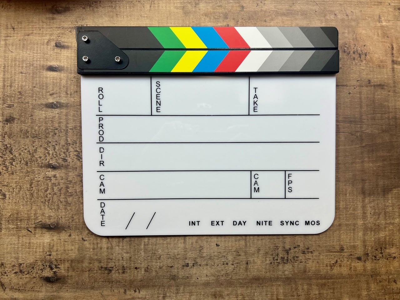 USPFX On Set Necessities presents a Clapboard