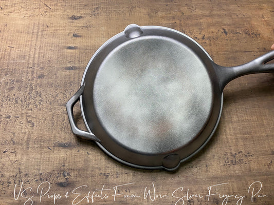 Silver Foam Rubber Frying Pan