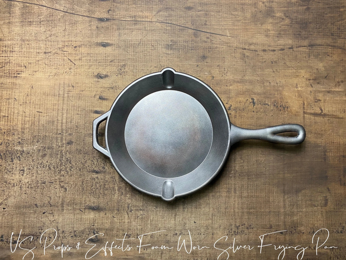 Silver Foam Rubber Frying Pan
