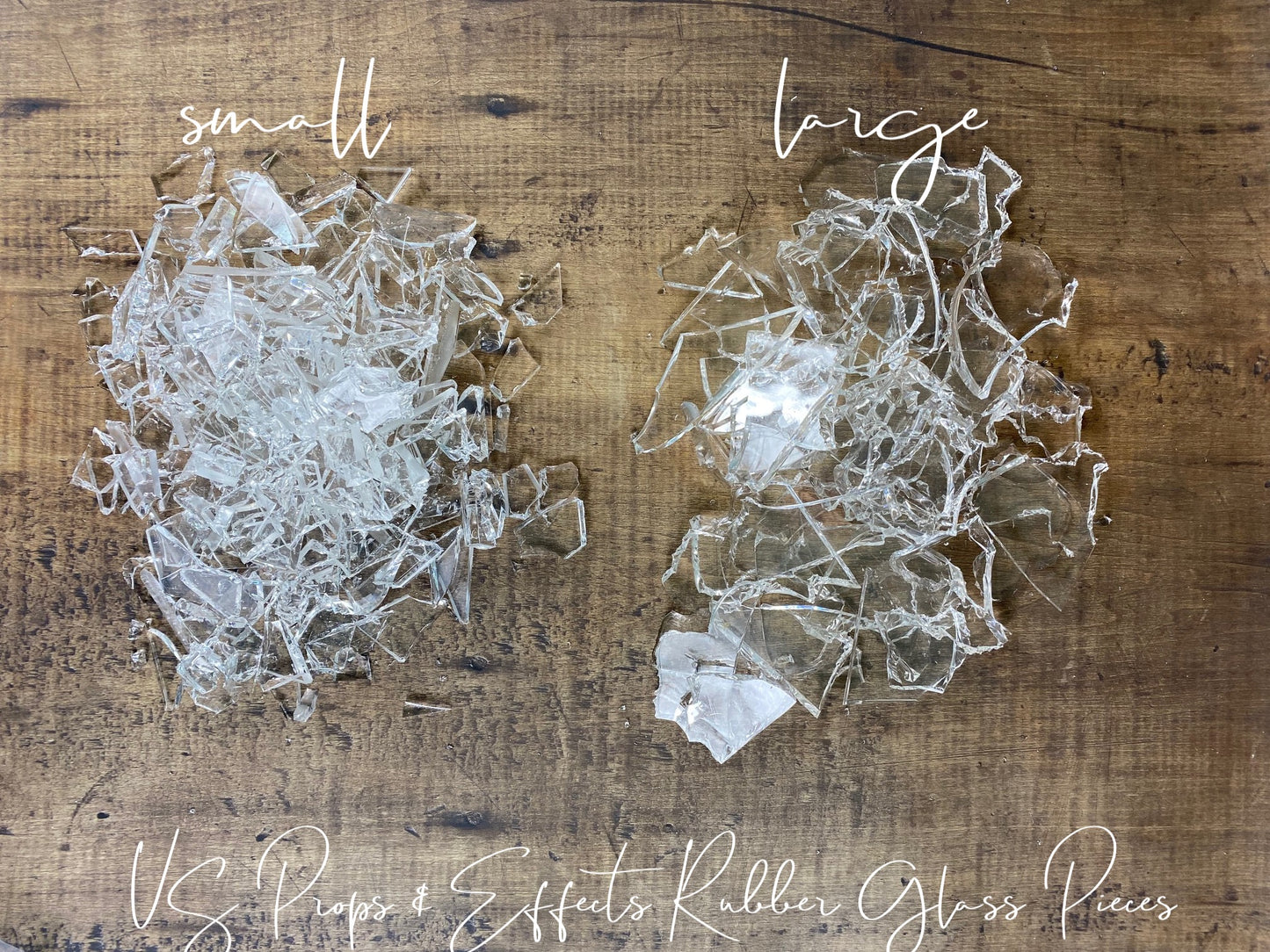 Rubber Glass LARGE Pieces- 1 LB