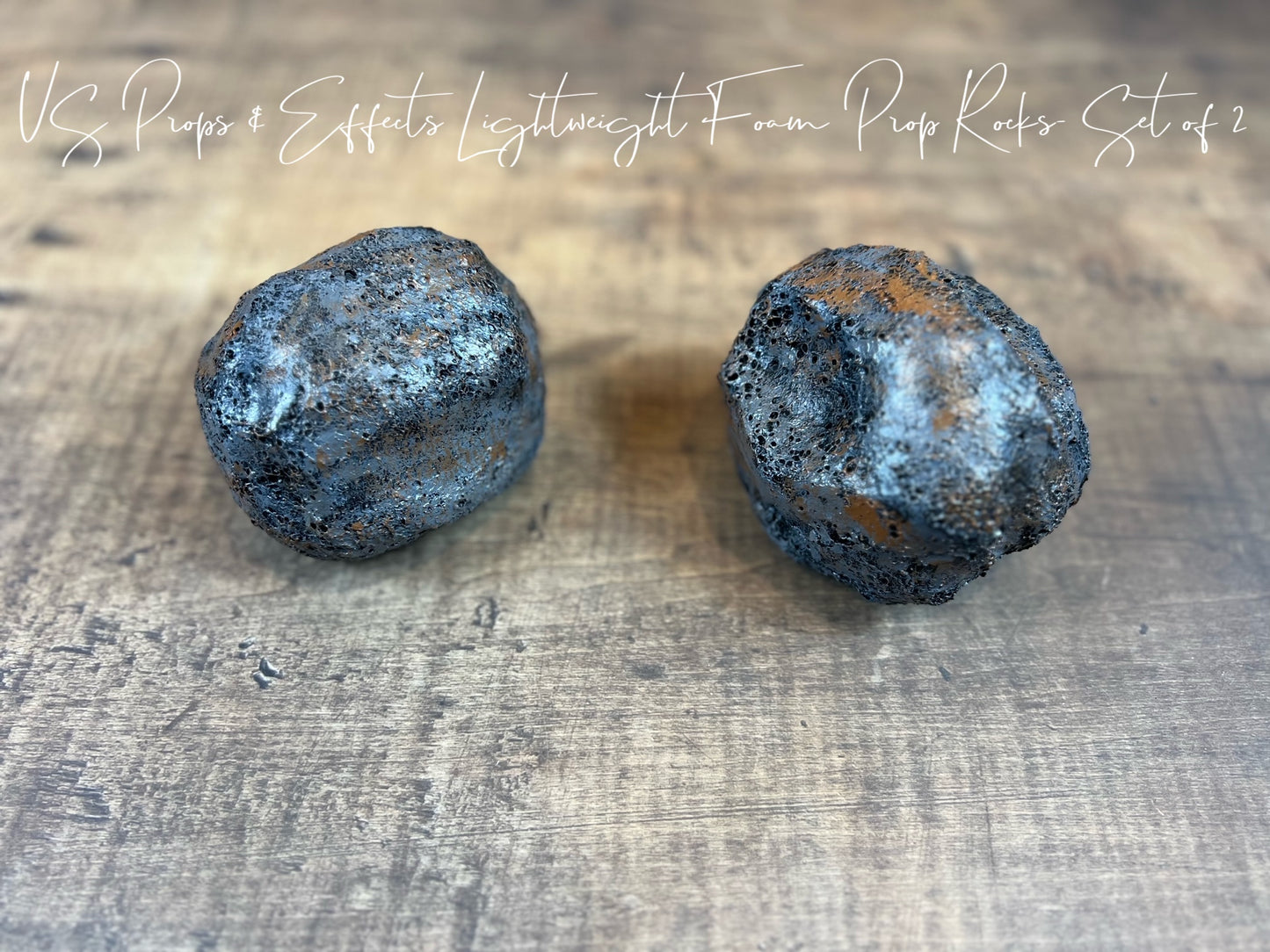 Lightweight Foam Prop Rocks- Set of 2