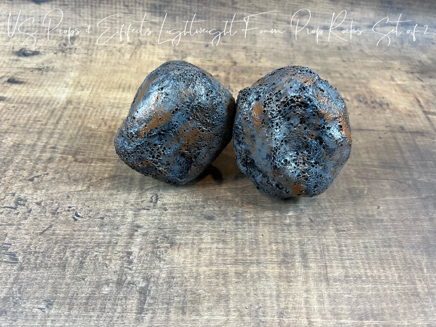 Lightweight Foam Prop Rocks- Set of 2