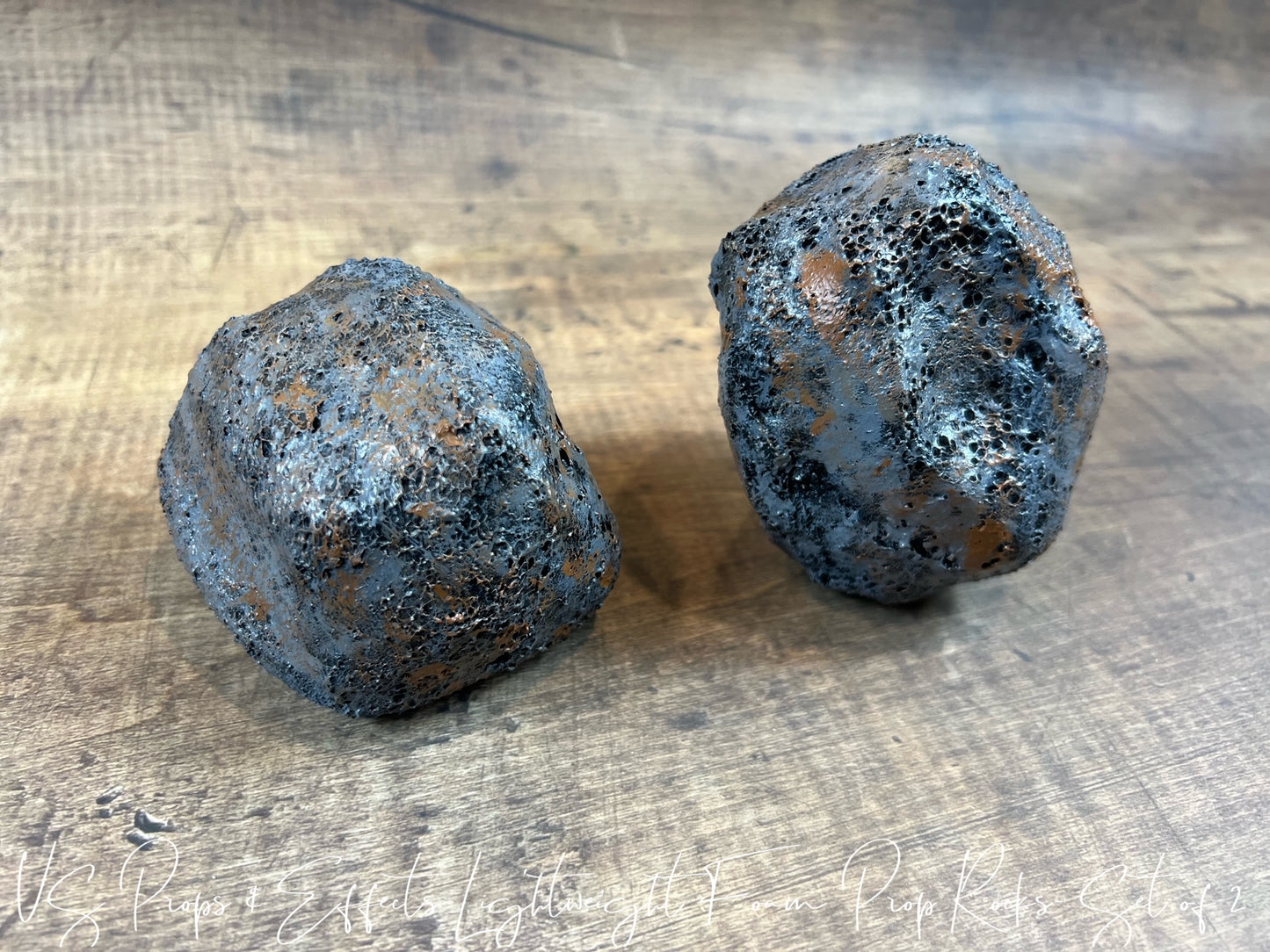 Lightweight Foam Prop Rocks- Set of 2