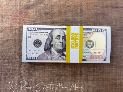 Movie Money- $100's Full Print