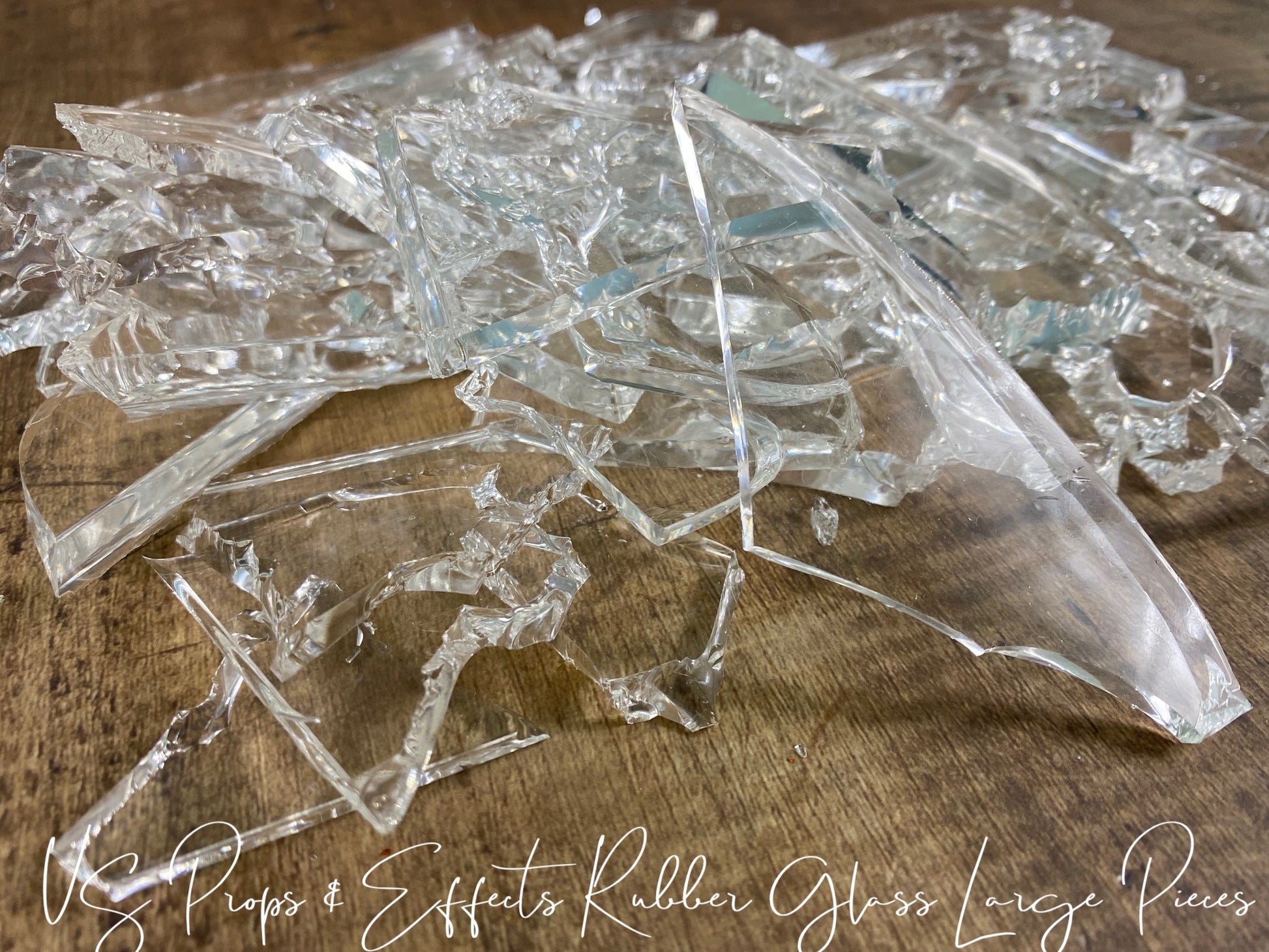 SFX Fake Shattered Rubber Glass. Suitable for Film, Tv or Stage
