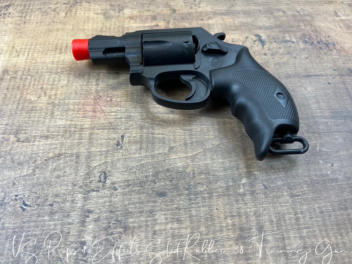 Solid Rubber Training Gun .38 Snub, SAFE SET CHOICE, No Projectiles, Film & Tv Safe, Theatre Safe, Gun Safety for Filming