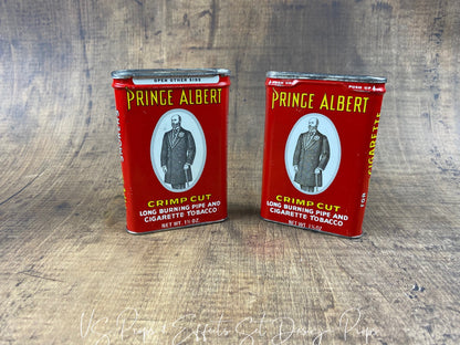 US's Prop Shop Vintage presents Set of Vintage Prince Albert Crimp Cut Tobacco Tin